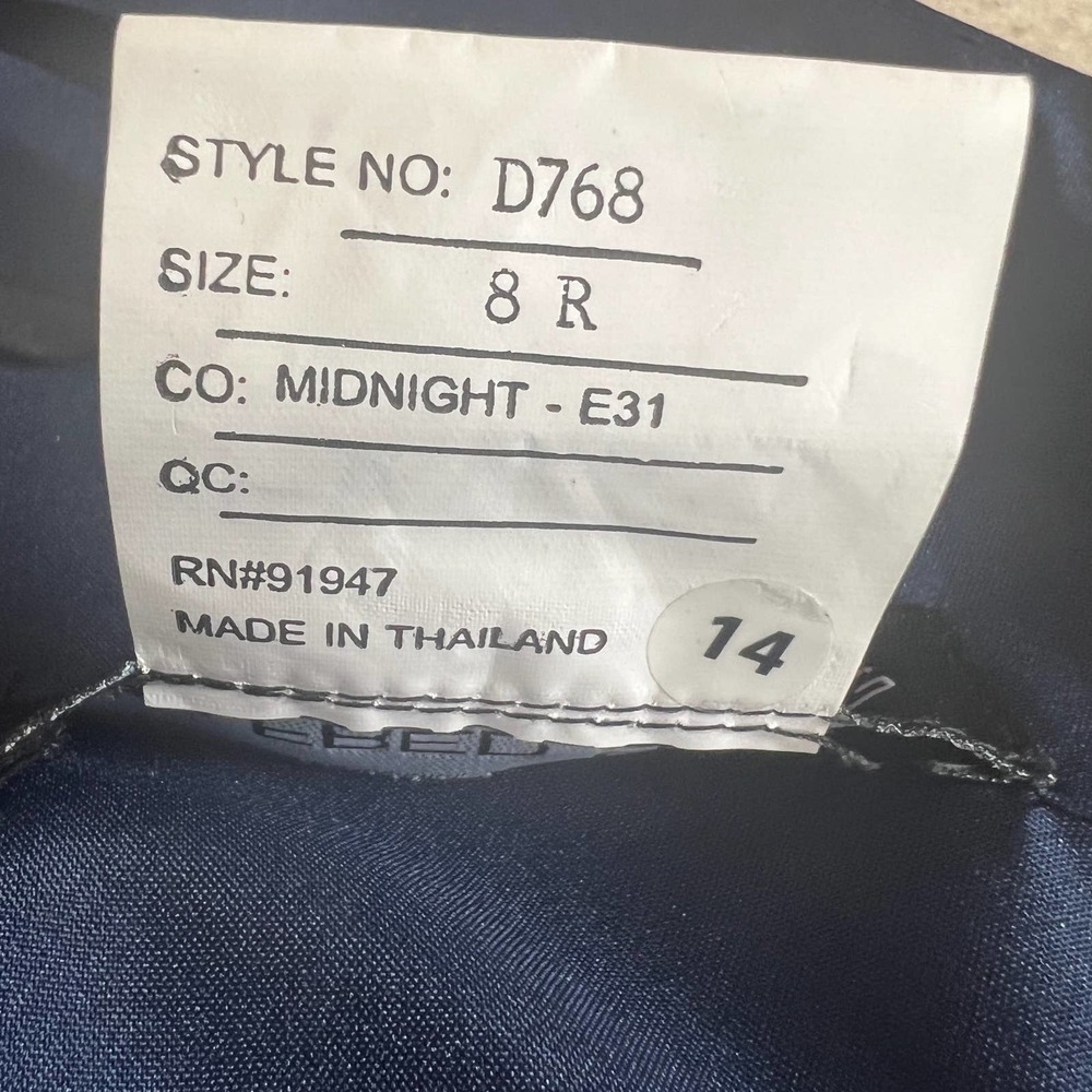ALFRED SUNG MIDNIGHT BLUE V- NECK SATIN COCKTAIL DRESS SIZE 8 NWT - Picture 13 of 14